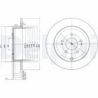 2X Delphi Bremsscheibe BG4035 FüR Mitsubishi NA8W Mivec NA4W