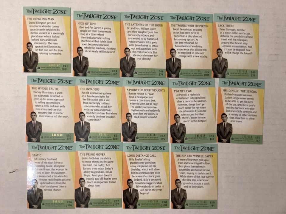 TWILIGHT ZONE (14) GOLD FOIL AUTOGRAPH CARDS IN N/M CONDITION - Image 2 of 2