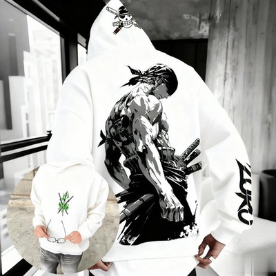 One Piece Zoro Anime Hoodie Winter Neue Pullover Männer Frauen Streetwear
