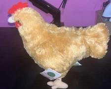 ADORE 12" Standing Hen Chicken Plush Stuffed Animal Toy Poseable legs