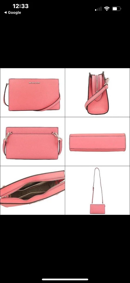 Michael Kors Sheila Tea Rose Shoulder Crossbody Bag - Image 2 of 4