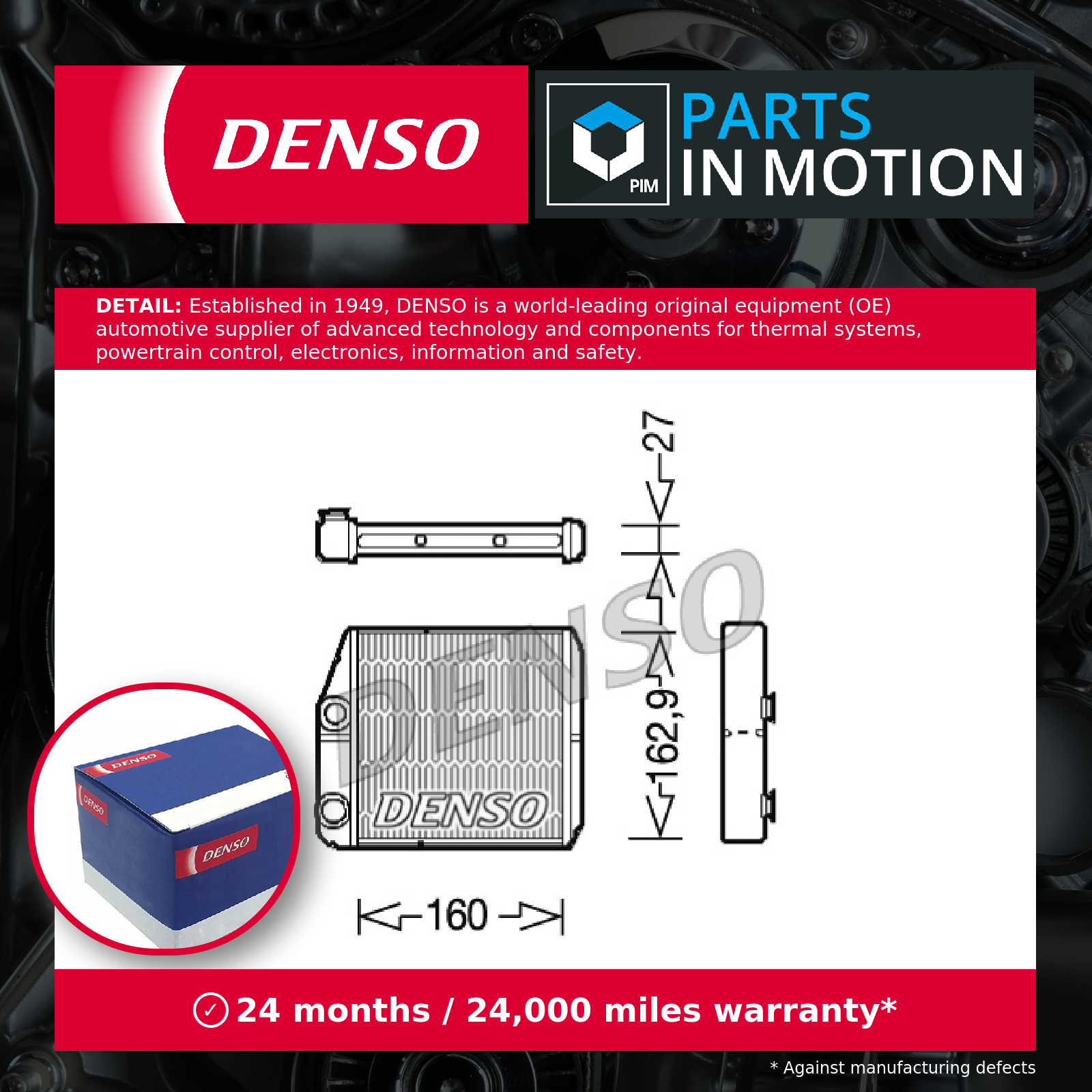 Heater Matrix DRR09035 Denso Exchanger Interior 77364283 Top Quality Guaranteed - Image 2