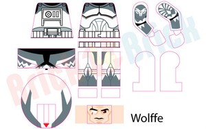 Lego Star Wars Clone Commander CC-3636 Wolffe Custom Water Slide Decal | eBay