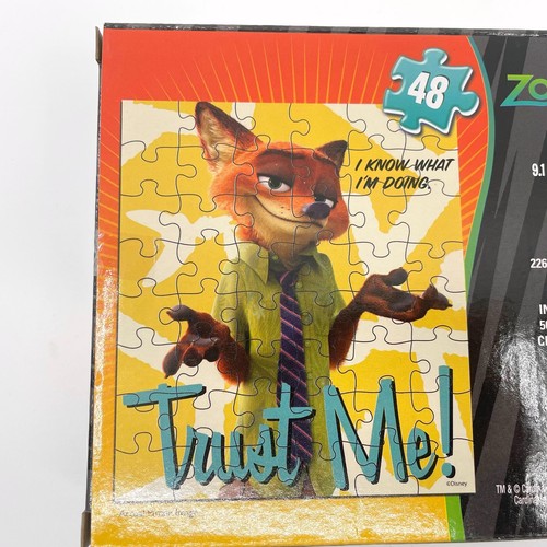 Zootopia Trust Me 48 Piece Jigsaw Puzzle Fun - Picture 6 of 7