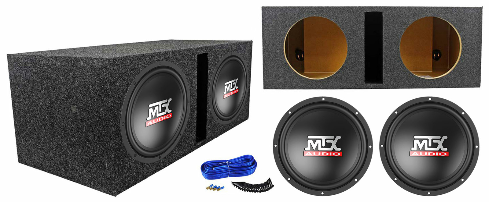 2 MTX Terminator TN10-04 10 автомобильных аудиосистем мощностью 600 Вт Вентилируемый корпус сабвуфера 28390₽