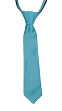 AFT Collection Boys Youth Necktie Teal zipper adjustable about 12 in long