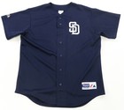Rare Vtg Majestic San Diego Padres Athletic Apparel Baseball Jersey 2000s Blue L