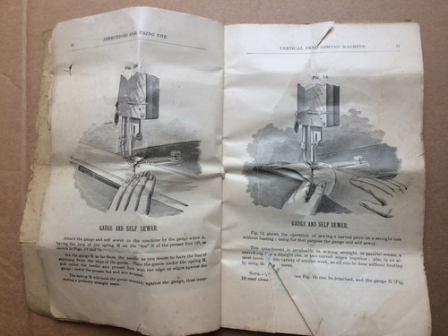 Davis Vertical Feed Hand Crank Sewing Machine Instruction manual - Picture 9 of 12
