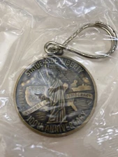 Vintage 1986 Statue of Liberty 100th Anniversary Souvenir Token Coin Keychain