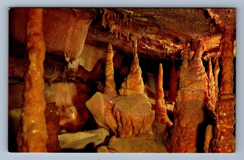 Postcard Vtg Kentucky Mammoth Cave National Park Onyx Colonnade