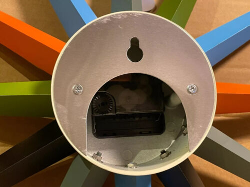 Orologio da parete George Nelson Sunburst multicolore riproduzione design arredamento metà 20 - Foto 5 di 9