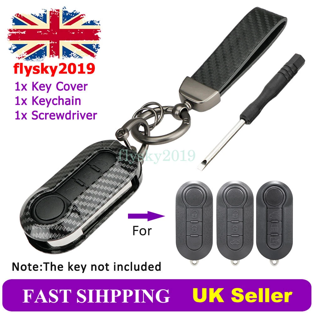 FIAT Key Fob Cover Leather Key Case for FIAT 500 Panda -  UK