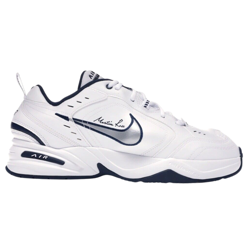 Nike Air Monarch IV x Martine Rose White Navy 2019 for Sale