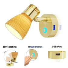 12v-24v Boat Rv Led Reading Light Wall Mount Usb Interior Bedside Book Map Lamp