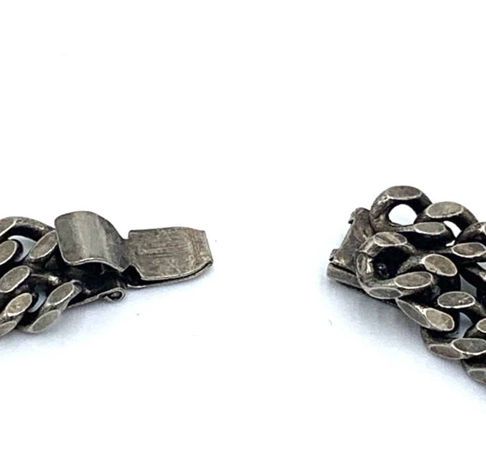 Dannijo Stella Diseñador Pasarela Tono Plata Metal Babero Collar Cadena Cuello Cuentas Foto 4 de 4