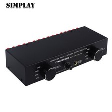 LINEPAUDIO 4IN 4OUT Amplifier Speaker Switcher Amplifier w/6.35mm Headphone Jack