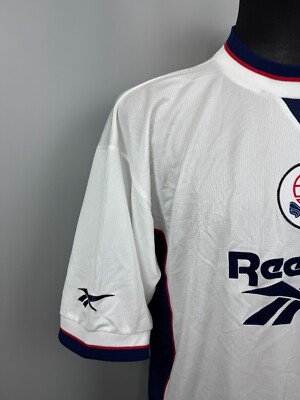 BOLTON WANDERERS 1997 1999 HOME SHIRT FOOTBALL SOCCER JERSEY