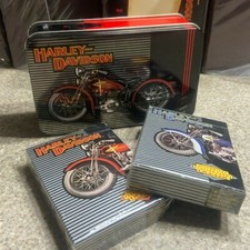 Harley Davidson Motorcycle Playing Cards 1903-1950, Collector Tin Box Sealed