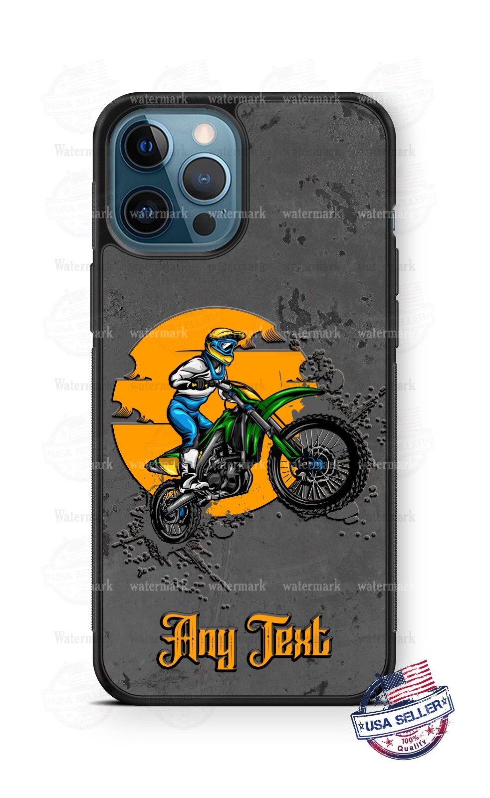 Dirt Bike Motorcycle Personalized Phone Case For iPhone 14 Samsung A52 Google