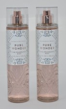 2 NEW BATH  BODY WORKS PURE WONDER FINE FRAGRANCE MIST BODY SPRAY 8 OZ LARGE