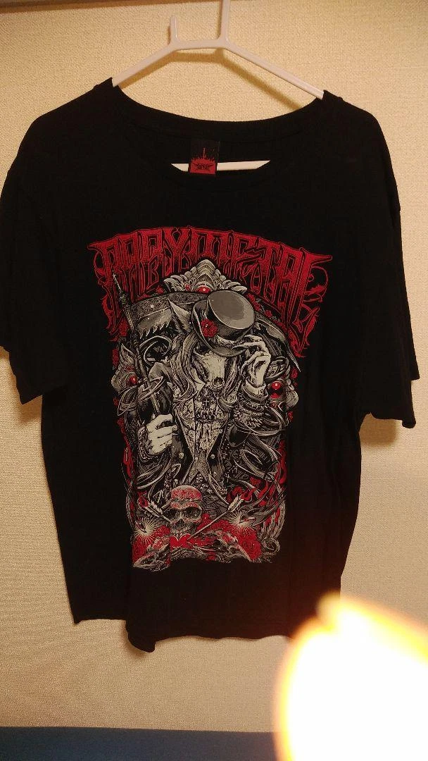 BABYMETAL SILK TOP HAT FOX TEE T-shirt L size Black From JP m01143 