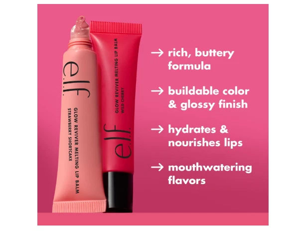 e.l.f. Bálsamo labial Glow Reviver derritido - Delicioso gomoso Foto 3 de 4