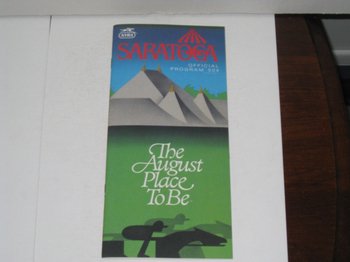 1989 Saratoga Race Couse Program (The Whitney) HOF-Easy Goer - 第 1/8 張圖片