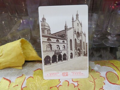 photo XIXe italie lac laggo como cattedrale loggette  carton format cabinet