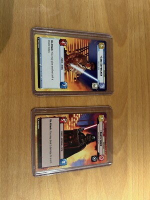 Pre-Release Star Wars Unlimited TCG Promo Luke Skywalker & Darth Vader ENGLISCH