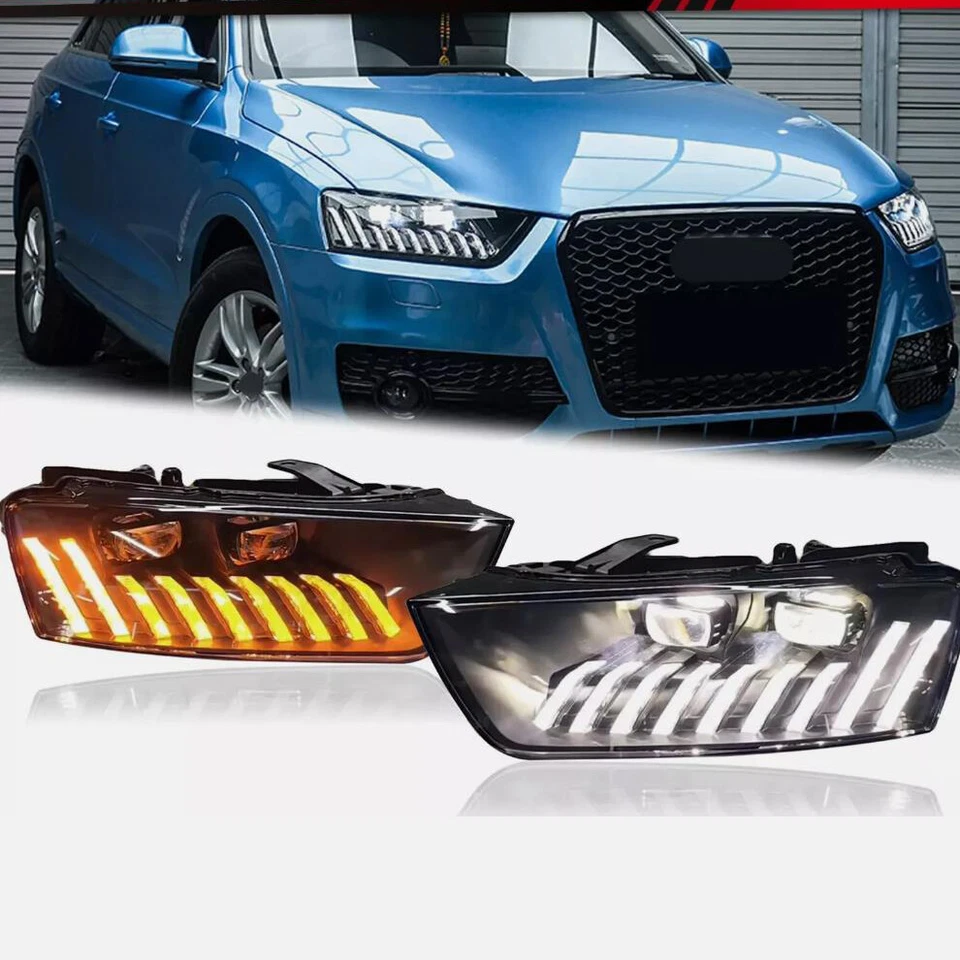 For AUDI Q3 RS Style Sequential Projecto LED DRLr Headlights Assembly 2013-2018 Foto 2 de 4