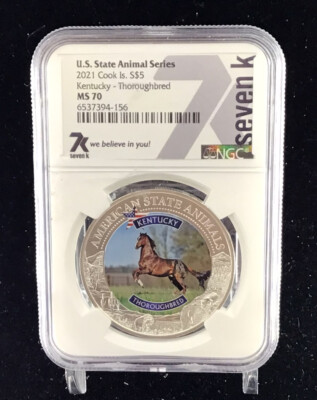 U.S. State Animal Series 2021 NGC Cook is. S$5 Kentucky
