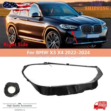For BMW X3 X4 2022-2024 Right Side Front Headlight Lens Clear Cover+Sealant 1Pcs