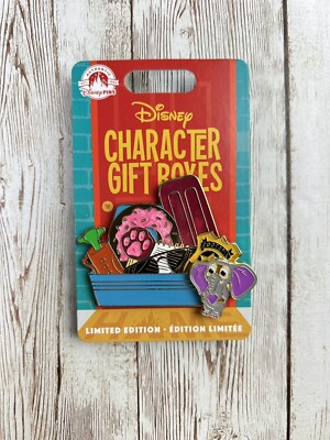 Disney 2022 Character Gift Boxes - Zootopia and  Tiny  Elephant Pin LE 2,250 NEW