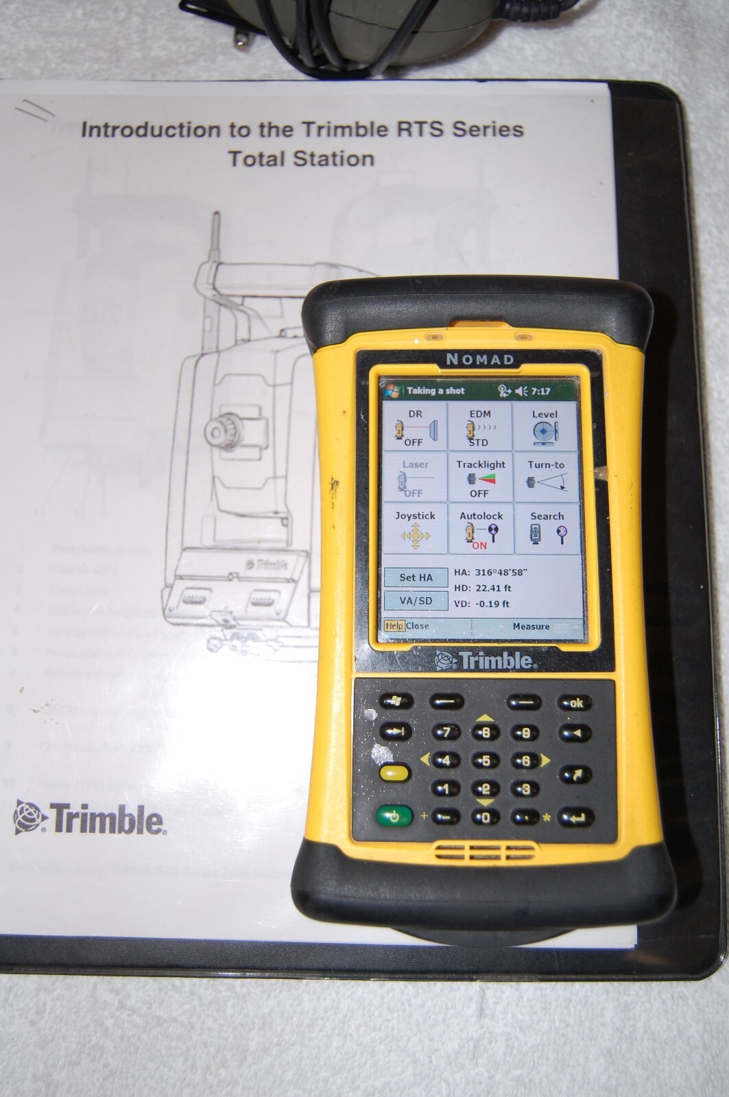 Trimble RTS555 5" DR Robotic 2.4 GHz WLAN Total Station w/ Data