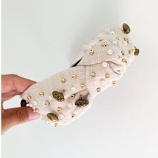 Football Embellished Knotted Headband