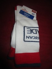 Celebrate Patriotic Men  s Crew Socks Size 6-12 USA American Made