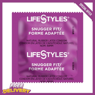 Lifestyles Snugger Fit Small Lubricated Bulk Condoms - Choose Quantity