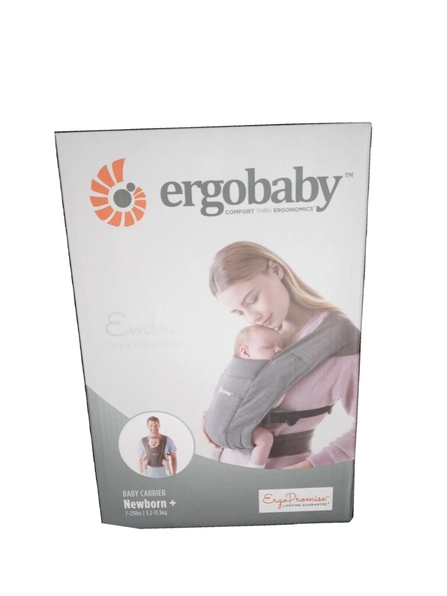 ERGOBABY EMBRACE COZY BABY CARRIER NEWBORN (7-25 LBS) HEATHER GREY