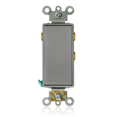 5685-2GY 15 Amp, 120/277 Volt, Decora Plus Rocker, Single-Pole Double Throw, ...