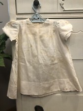 Vintage Embroidered Short-sleeved Infant Gown