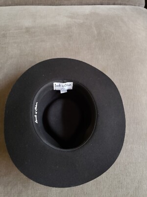 Lack of Color Black Noir Wool Felt Wide Brim Rancher Fedora  display picture 2