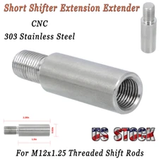 Fits M12×1.25 Shift Rods Short Shifter Extension Extender 1 1/2" Lift Steel CNC