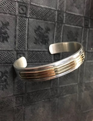M. M. Rogers Sterling Silver 14k Yellow Gold Michael Rogers ABQ, N Mex Bracelet 