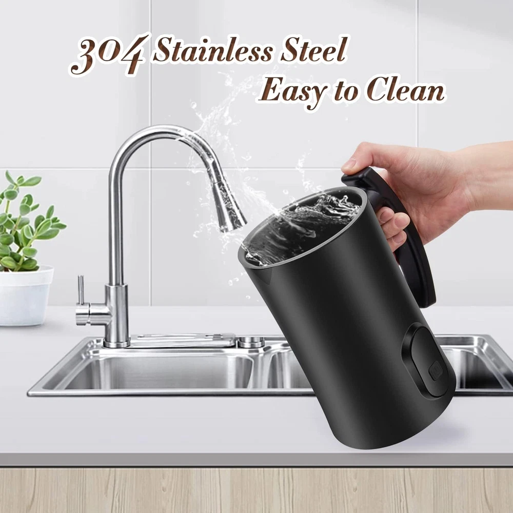 Milk Frother 4-In-1 Automatic Hot and Cold Foam Maker Milk Warmer Electric Milk