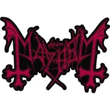 MAYHEM - BAND LOGO - WOVEN PATCH - BRAND NEW - MUSIC SP3224