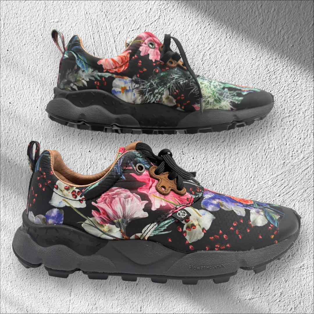 Flower Mountain Womens Flower Print Sneakers Womens US 6.5