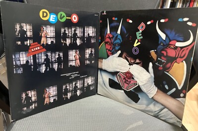 DEVO Vinyl LOT Live 1980 + Peek A Boo 12'' 45 Single Original 1st Pressings NM