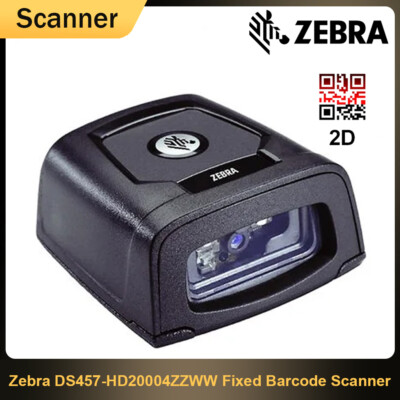 Zebra DS457-HD20004ZZWW Fixed-Mount 2D Imager Barcode Scanner USB/RS232 Cable