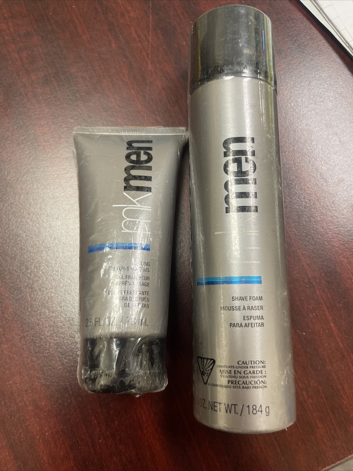 Mary Kay MK Men Shave Foam and Cooling After Shave Gel. (Set Of 2) NEW