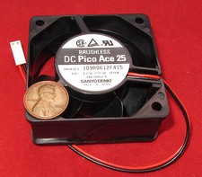 Pico Ace 25 60mm Brushless Cooling Fan - 12V DC - 15.5 CFM - 25dB 109R0612F415